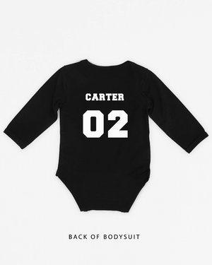 Name Varsity (Back) | Bodysuit Long Sleeve