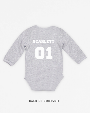 Name Varsity (Back) | Bodysuit Long Sleeve