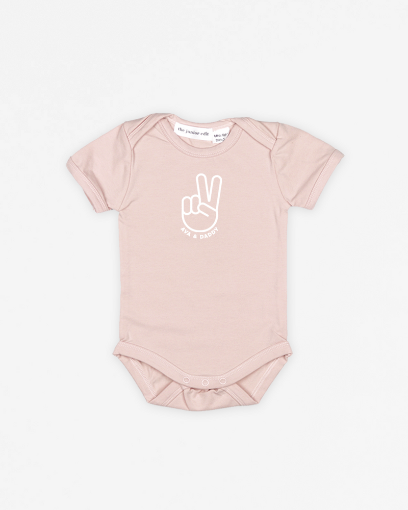 Peace Sign Daddy | Bodysuit Short Sleeve